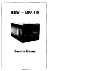 Bowers & Wilkins MPA810-Service-manual-ADNA
